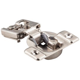 105° 1/2" Overlay DURA-CLOSE® Self-close Compact Hinge with 2 Cleats and without Dowels.