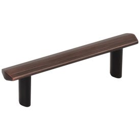 3" Center-to-Center Brushed Oil Rubbed Bronze William Cabinet Pull