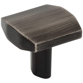 1-1/4"Overall Length Brushed Pewter William Cabinet Knob