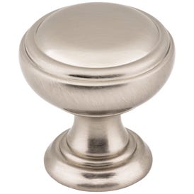 1-1/4" Diameter Satin Nickel Tiffany Cabinet Knob