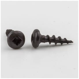 #6 x 1/2" Black Square Drive Type 17 Coarse Thread Pan Head Screw Sold by the Box. Order 6 for a Box of 6,000 Screws