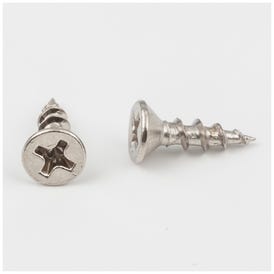 #6 x 1/2" Bright Nickel Phillips Drive Coarse Thread Flat Head Screw Sold by the Keg. Order 25 for a Keg of 25,000 Screws