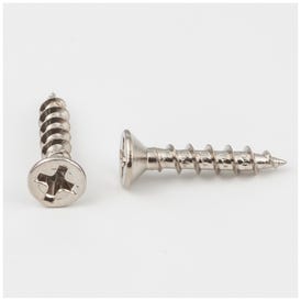 #6 x 3/4" Bright Nickel Phillips Drive Coarse Thread Flat Head Screw Sold by the Keg. Order 20 for a Keg of 20,000 Screws