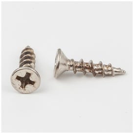 #6 x 5/8" Nickel Phillips Drive Type 17 Coarse Thread Flat Head Screw Sold by the Box. Order 6 for a Box of 6,000 Screws