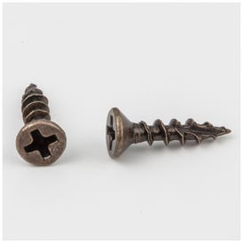 #6 x 5/8" Antique Brass Phillips Drive Type 17 Coarse Thread Flat Head Screw Sold by the Box. Order 6 for a Box of 6,000 Screws