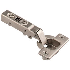 110° Heavy Duty Full Overlay Screw Adjustable Soft-close Hinge with Press-in 8 mm Dowels