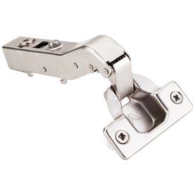 45° Heavy Duty Corner Overlay Cam Adjustable Soft-close Hinge with Press-in 8 mm Dowels