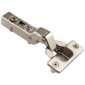 110° Heavy Duty Partial Overlay Cam Adjustable Self-close Hinge with Press-in 8 mm Dowels