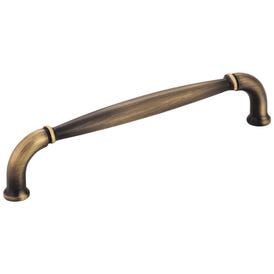 128 mm Center-to-Center Antique Brushed Satin Brass Chesapeake Cabinet Pull