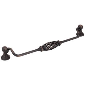 224 mm Center-to-Center Brushed Oil Rubbed Bronze Birdcage Tuscany Drop & Ring Pull