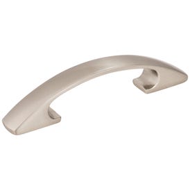 3" Center-to-Center Satin Nickel Arched Strickland Cabinet Pull