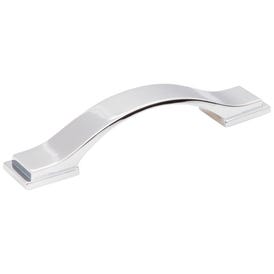 96 mm Center-to-Center Polished Chrome Strap Mirada Cabinet Pull