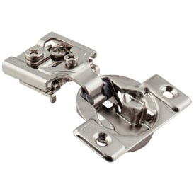 105° 1/2" Overlay DURA-CLOSE® Self-close Compact Hinge with 2 Cleats and without Dowels.