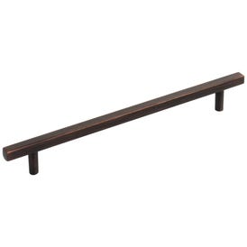 192 mm Center-to-Center Brushed Oil Rubbed Bronze Square Dominique Cabinet Bar Pull