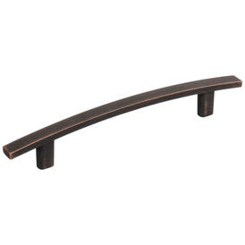 128 mm Center-to-Center Brushed Oil Rubbed Bronze Square Thatcher Cabinet Bar Pull