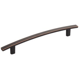 160 mm Center-to-Center Brushed Oil Rubbed Bronze Square Thatcher Cabinet Bar Pull