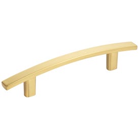 96 mm Center-to-Center Brushed Gold Square Thatcher Cabinet Bar Pull