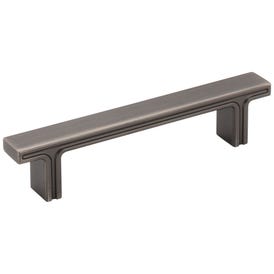 96 mm Center-to-Center Brushed Pewter Square Anwick Cabinet Pull