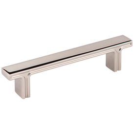 96 mm Center-to-Center Polished Nickel Square Anwick Cabinet Pull