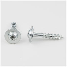#8 x 1" Zinc Plated Square Drive Type 17 Coarse Thread Large Washer Head Screw Sold by the Keg. Order 7 for a Keg of 7,000 Screws