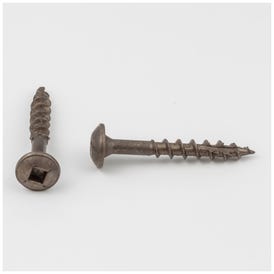 #8 x 1-1/4" Clear Brown Wax Type 17 Square Drive Coarse Thread Pan Washer Head Screw Sold by the Keg. Order 6 for a Keg of 6,000
