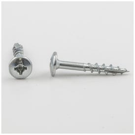 #8 x 1-1/8" Zinc Plated Square/Phillips Drive Type 17 Coarse Thread Standard Round Washer Head Screw Sold by the Keg. Order 5 for a Keg of 5,000 Screws
