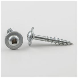#8 x 1-1/8" Zinc Plated Square Drive Type 17  Coarse Thread Large Washer Head Screw Sold by the Box. Order 2 for a Box of 2,000 Screws