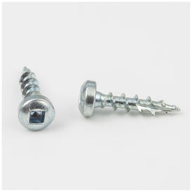 #8 x 3/4" Zinc Plated #2 Square Drive Type 17 Coarse Thread Pan Head Screw Sold by the Box (2,500). Order 2.5 for a Box of 2,500 Screws