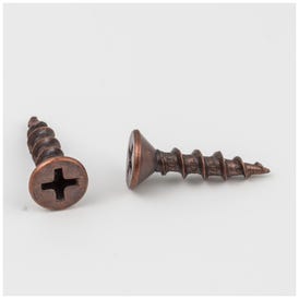 #8 x 3/4" Dark Antique Copper Machined Phillips Drive Coarse Thread Flat Head Screw Sold by the Box. Order 3 for a Box of 3,000 Screws