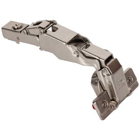 165° Commercial Grade Full Overlay Cam Adjustable Self-close Hinge with Press-in 8 mm Dowels