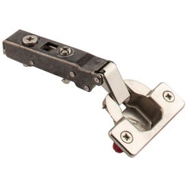 125° Commercial Grade Full Overlay Cam Adjustable Self-close Hinge with Press-in 8 mm Dowels
