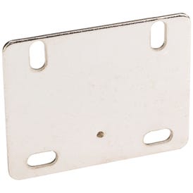 2" X 1-1/2" Bright Nickel Flat Bracket - Priced and Sold by the Thousand