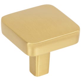 1-1/4" Overall Length Brushed Gold Whitlock Cabinet Knob