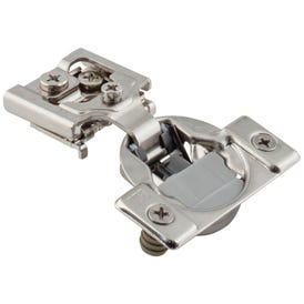 105° 1/2" Overlay Compact DURA-CLOSE® Soft-close Hinge with 2 Cleats and Press-in 8mm Dowels.