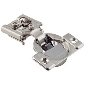 105° 1/2" Overlay Heavy Duty DURA-CLOSE® Soft-close Compact Hinge with 2 Cleats and without Dowels.