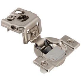 105° 1-1/4" Overlay Heavy Duty Dura-Close® Adjustable Soft-close Compact Hinge with Press-in 8 mm Dowels