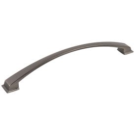 224 mm Center-to-Center Brushed Pewter Arched Roman Cabinet Pull