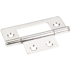 Bright Nickel 3" Loose Pin Non-Mortise Hinge 4 Hole