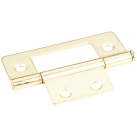Polished Brass 3" Loose Pin Non-Mortise Hinge 4 Hole