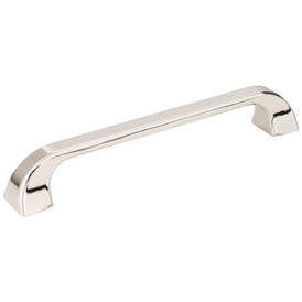 160 mm Center-to-Center Polished Nickel Square Marlo Cabinet Pull