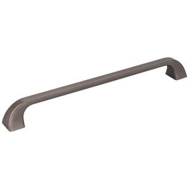 224 mm Center-to-Center Brushed Pewter Square Marlo Cabinet Pull