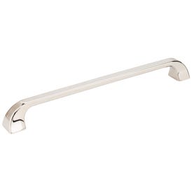 224 mm Center-to-Center Polished Nickel Square Marlo Cabinet Pull