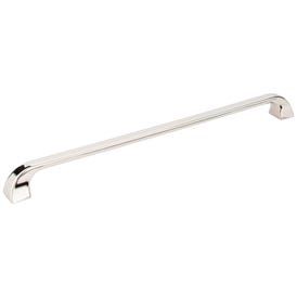 305 mm Center-to-Center Polished Nickel Square Marlo Cabinet Pull
