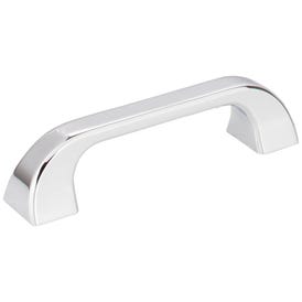 96 mm Center-to-Center Polished Chrome Square Marlo Cabinet Pull