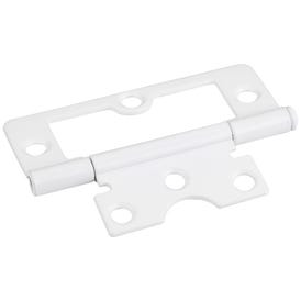 Bright White 3" Swaged Loose Pin Non-Mortise Hinge with 6 Holes