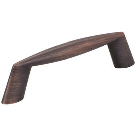 3" Center-to-Center Brushed Oil Rubbed Bronze Zachary Cabinet Pull