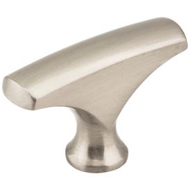 1-5/8" Overall Length Satin Nickel Aiden Cabinet "T" Knob