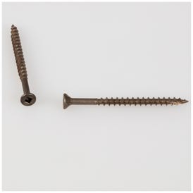 #9 x 2-1/2" Clear Brown Wax Square Drive Type 17 Coarse Thread Flat Head Nib Screw Sold by the Keg (2,500). Order 2.5 for a keg of 2,500 screws