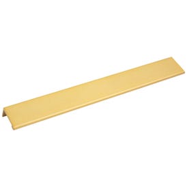 12" Overall Length Aluminum Brushed Gold Edgefield Cabinet Tab Pull
