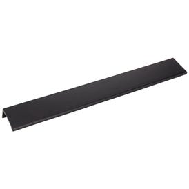 12" Overall Length Matte Black Edgefield Cabinet Tab Pull